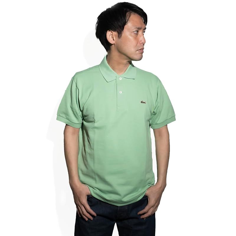 【新品】 [ラコステ] L1212/L1264 半袖 ポロシャツ メンズ 鹿の子 世界流通モデル 2(XS)～9(4XL) ライトグリーン/TTF Size 8 [並行輸入品]