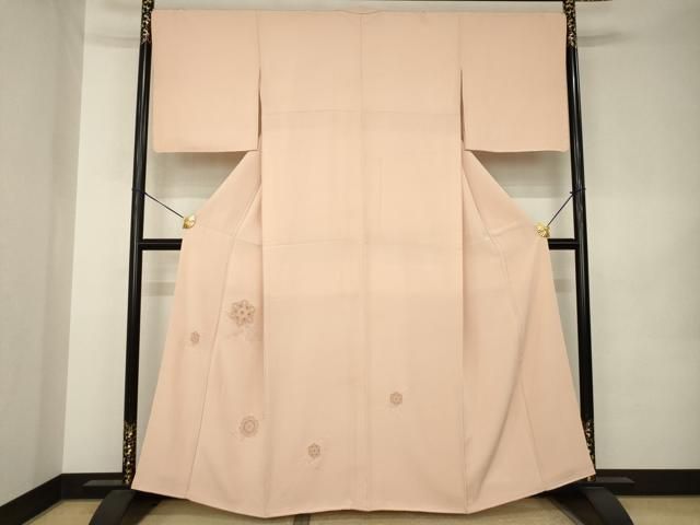 平和屋着物●色留訪問着　総刺繍　中国三大刺繍　スワトウ刺繍　汕頭刺繍　正倉院花文　正絹　逸品　AABK0135ck