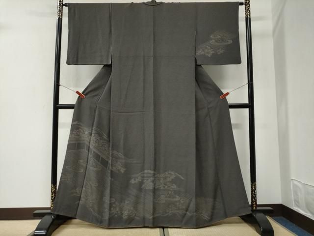 平和屋着物●訪問着　枯山水　正絹　逸品　CABI2258yc