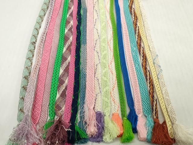 平和屋着物＊夏物　和装小物　帯締め20本セット　レース織　逸品　DABH2458zzz
