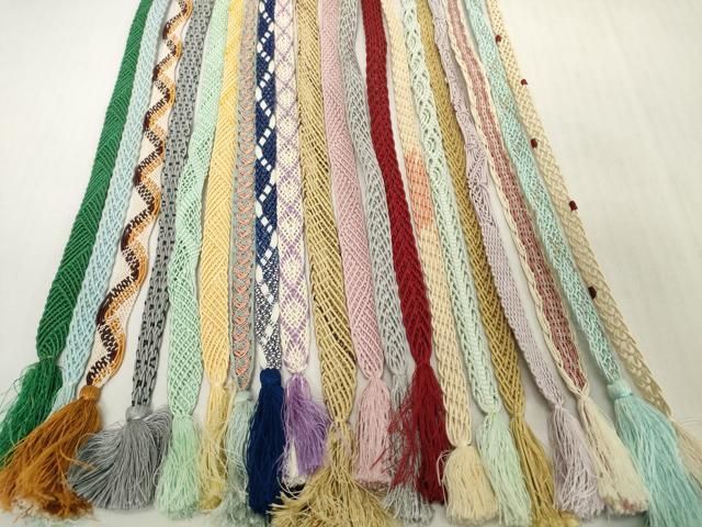 平和屋着物＊夏物　和装小物　帯締め20本セット　レース織　逸品　DABH2465zzz