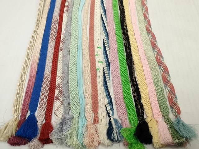 平和屋着物＊夏物　和装小物　帯締め20本セット　レース織　金糸　逸品　DABH2478zzz