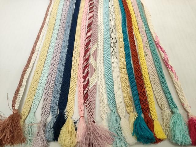 平和屋着物＊夏物　和装小物　帯締め20本セット　レース織　金糸　逸品　DABH2484zzz