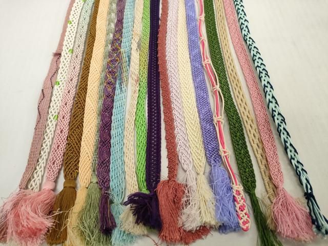 平和屋着物＊夏物　和装小物　帯締め20本セット　レース織　逸品　DABH2486zzz