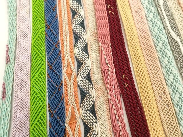 平和屋着物＊夏物　和装小物　帯締め20本セット　レース織　金糸　逸品　DABH2493zzz