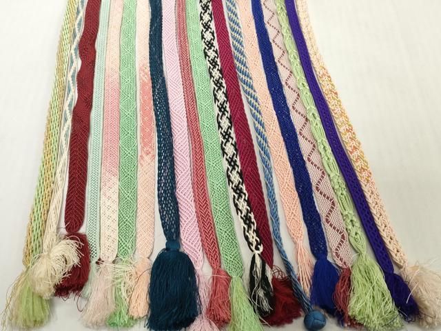 平和屋着物＊夏物　和装小物　帯締め20本セット　レース織　金糸　逸品　DABH2495zzz