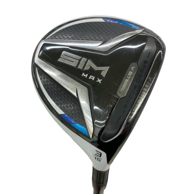 【中古】 テーラーメイド SIM MAX 3W フェアウェイウッド FW TENSEI BLUE TM50(FW) (フレックスS) メンズ 男性用 右利き 右用 Cランク ゴルフクラブ