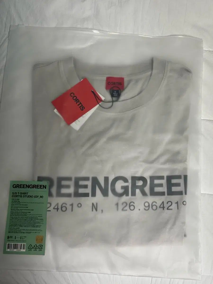 コティス グリーン グリーン 半袖 Tシャツ グレー m