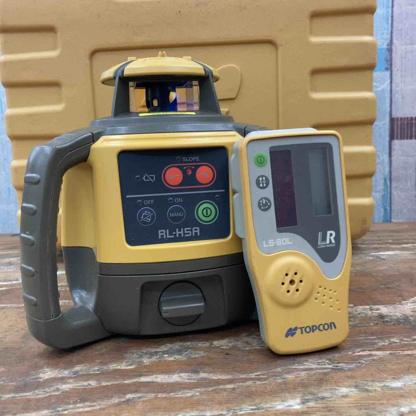 ◇トプコン(TOPCON) ローテーティングレーザー RL-H5ADB(乾電池仕様)/デジタル受光器LS-80L付【柏店】 ◇トプコン(TOPCON) ローテーティングレーザー RL-H5ADB(乾電池仕様