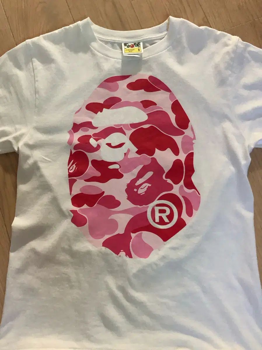 A BATHING APE カモフラージュ 半袖Tシャツ 白