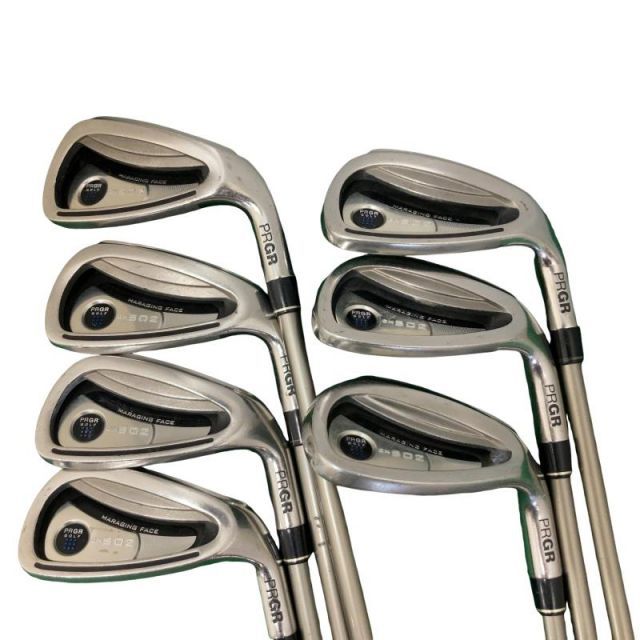 【中古】 プロギア GN 502 8S アイアンセット IR GN 502(アイアン) (フレックスSR) メンズ 男性用 右利き 右用 Dランク ゴルフクラブ