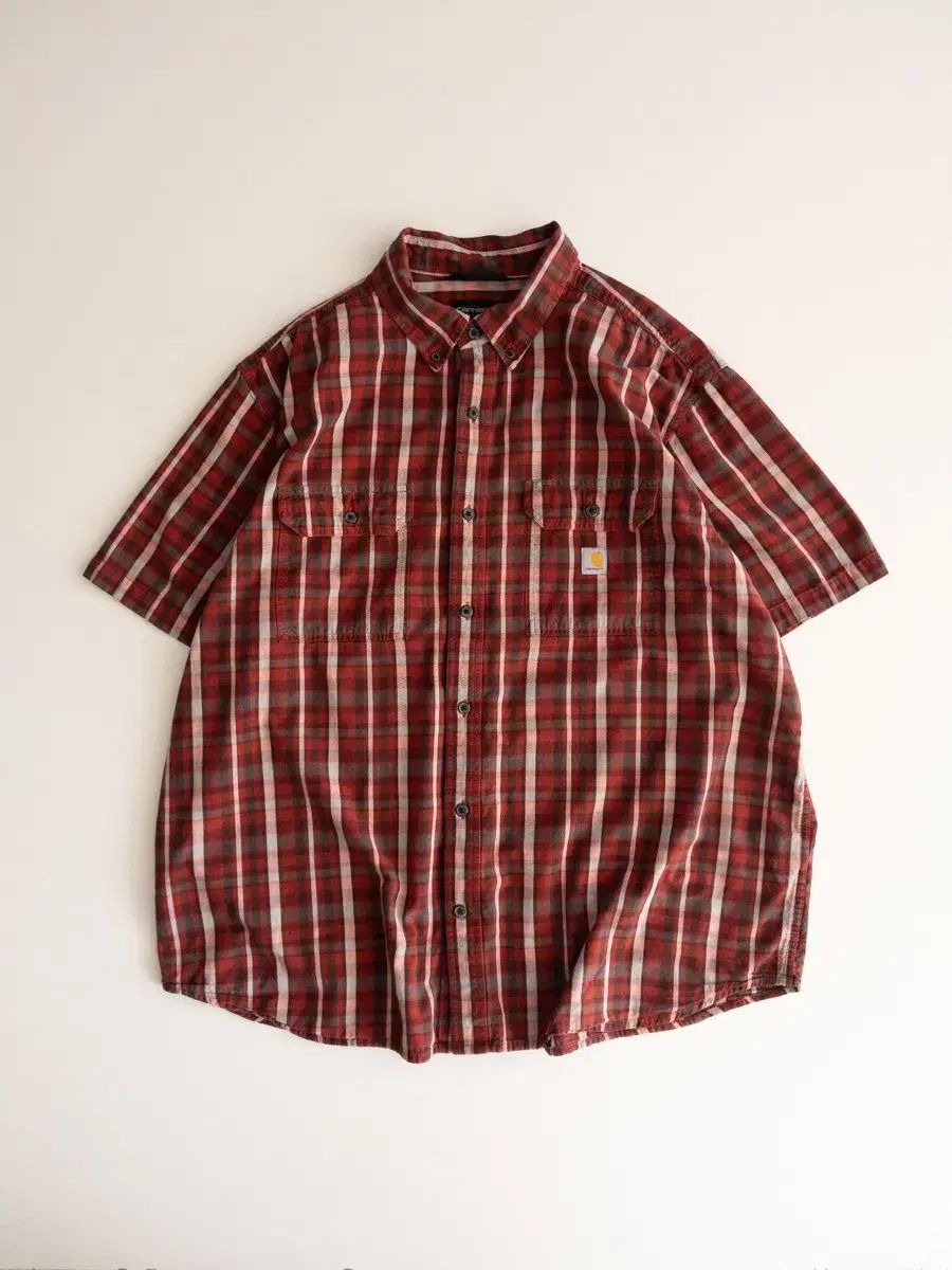 Carhartt カーハート ツーポケット CHECK 半袖 シャツ 2XL