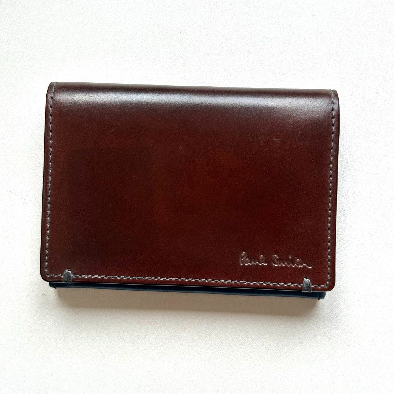 ポールスミス　Paul Smith 名刺入れ　カードケース　コードバン　ダークブラウン　美品