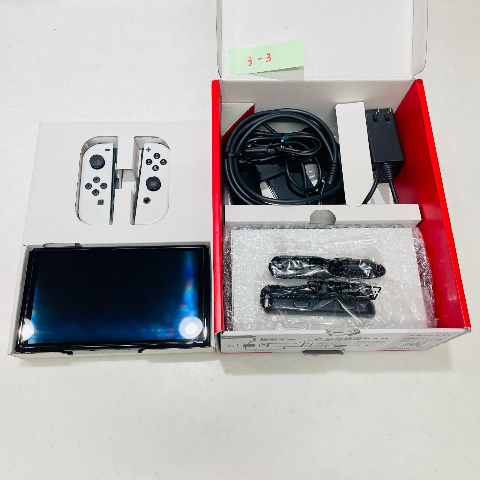 液晶美品 有機ELモデル Nintendo Switch 本体 ホワイト 動作確認済み