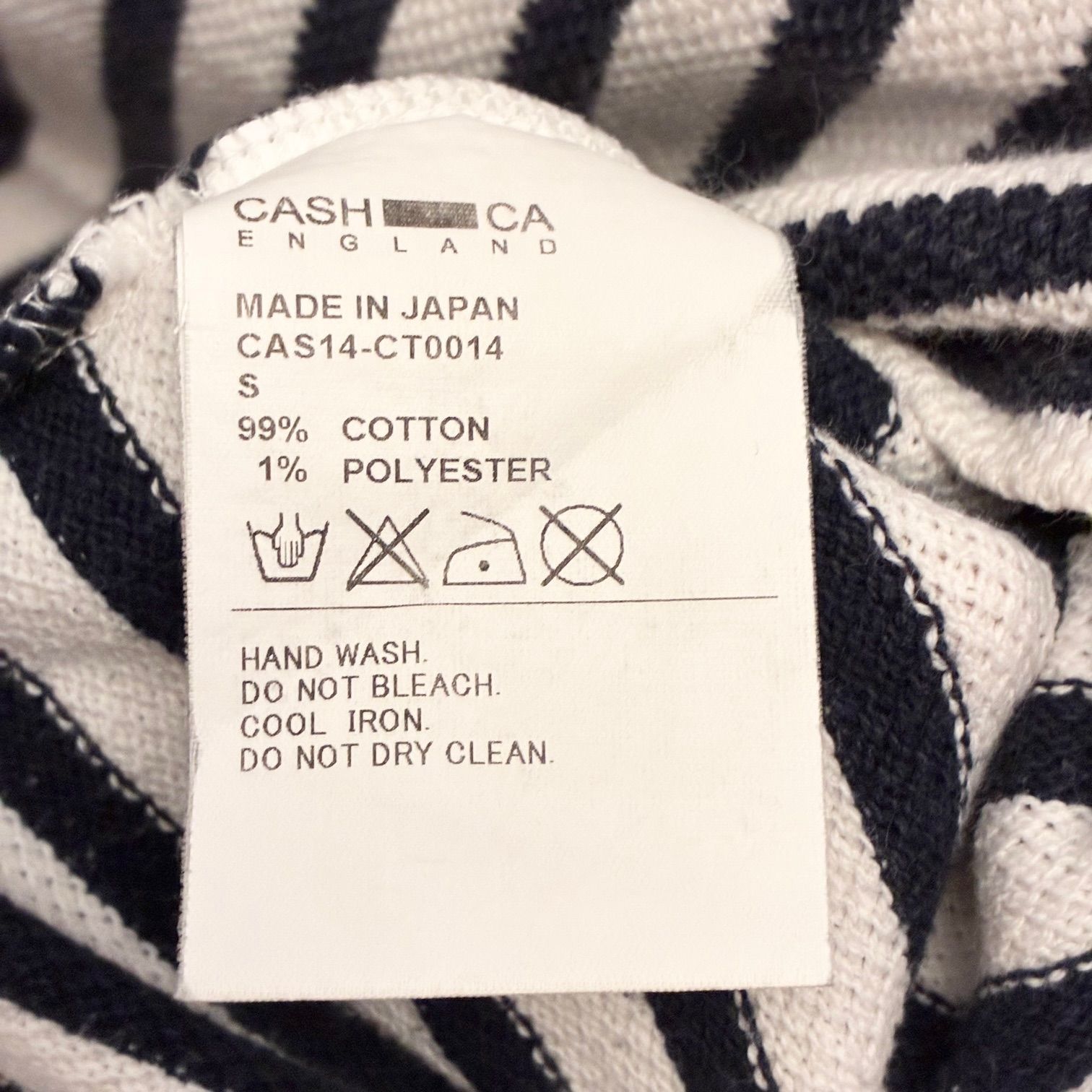 MADE IN JAPAN製 CASH CA ENGLAND ボーダー柄 半袖ニットTシャツ 