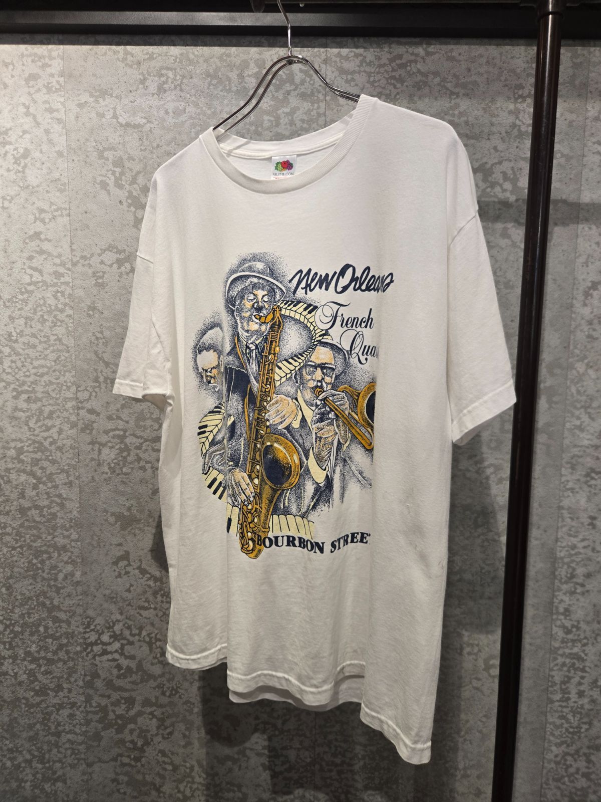 1990's~　New Orleans Jazz T-Shirt　SIZE : XL　ジャズ　ミュージック　ロック　Tシャツ　90s