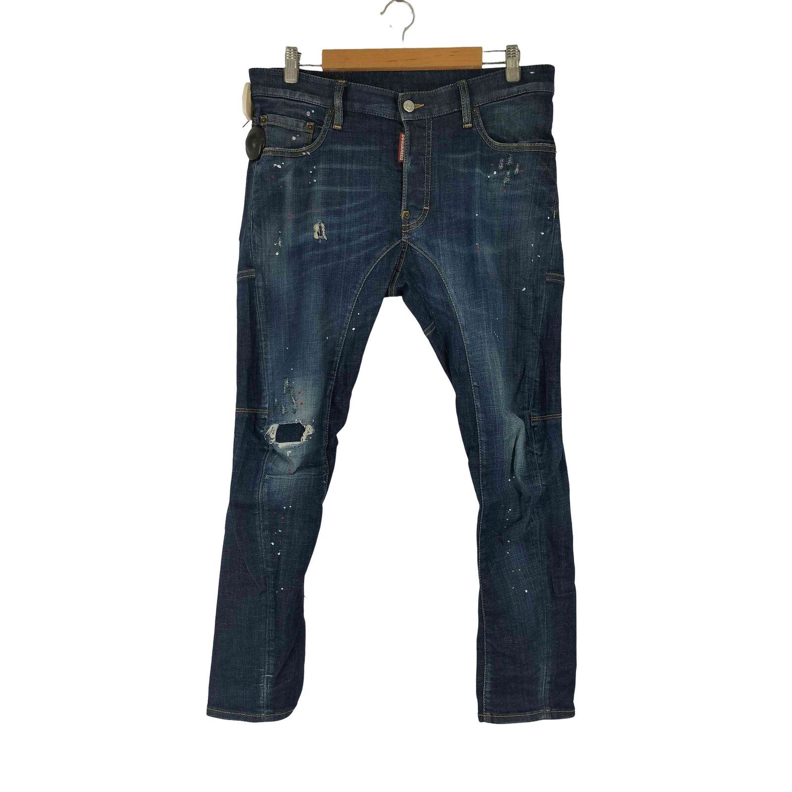 ディースクエアード DSQUARED2 ボタンフライ ダメージ加工 デニムパンツ メンズ DE：42-48