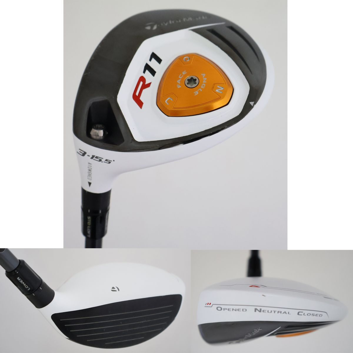 ち*ら様 TaylorMade R11 ドライバー 3W 5W 3本セット ○左用！程度良！テーラーメイド☆R11【ドライバー＆3W＆5W 2本セット