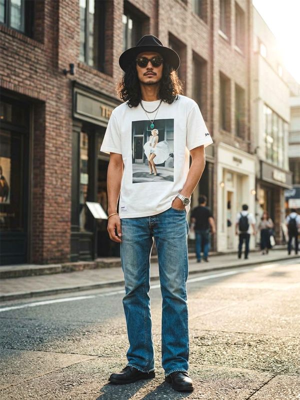 Schott ショット マリリン モンロー Tシャツ 半袖 フォト 綿 100% Marilyn Monroe カプセルコレクション 7826134025