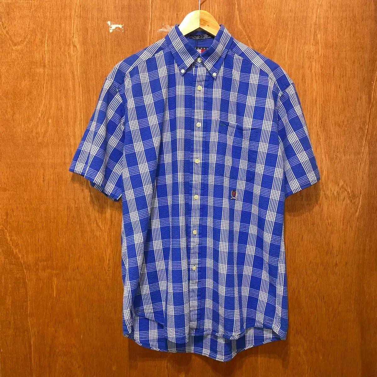 (S) Tommy Hilfiger トミーヒルフィガー CHECK 半袖 シャツ