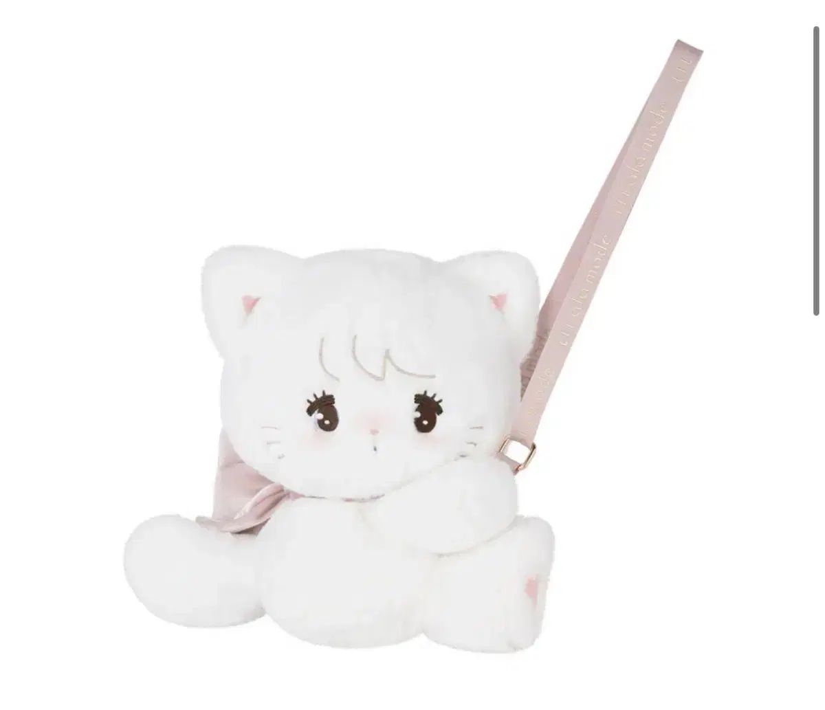 日本 ピンクメイド 猫 ぬいぐるみ バッグ