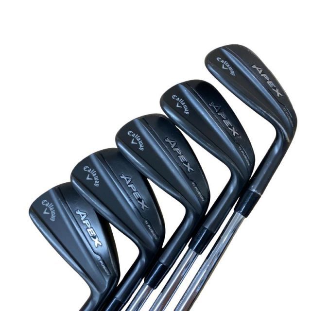 【中古】 キャロウェイ APEX Ti FUSION 6S アイアンセット IR 純正特注シャフト (フレックスS) メンズ 男性用 右利き 右用 Cランク ゴルフクラブ