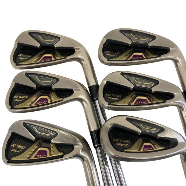 【中古】 ヨネックス YONEX Royal DTP 7S アイアンセット IR 純正特注シャフト (フレックスR) メンズ 男性用 右利き 右用 Cランク ゴルフクラブ