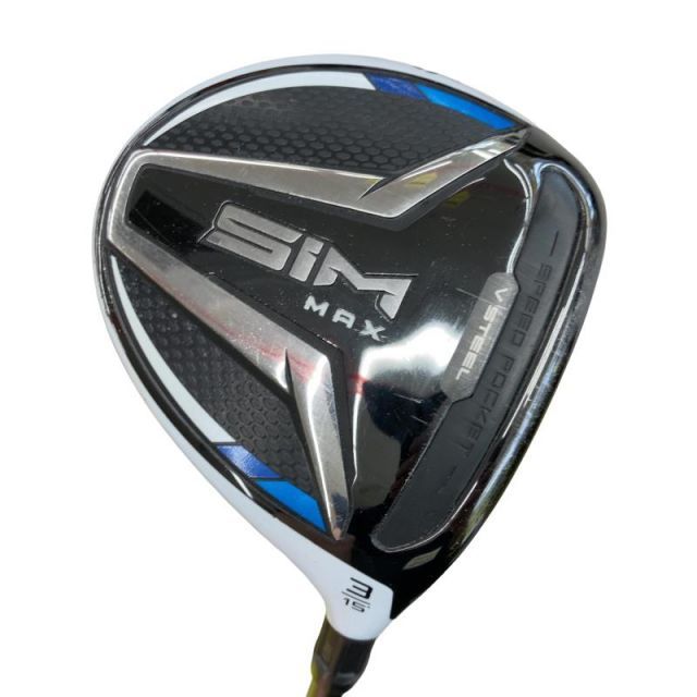 【中古】 テーラーメイド SIM MAX 3W フェアウェイウッド FW TENSEI BLUE TM50(FW) (フレックスS) メンズ 男性用 右利き 右用 Cランク ゴルフクラブ