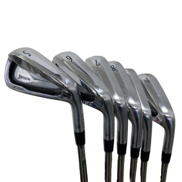 【中古】 ダンロップ SRIXON Z585 6S アイアンセット IR 純正特注シャフト (フレックスX) メンズ 男性用 右利き 右用 Cランク ゴルフクラブ