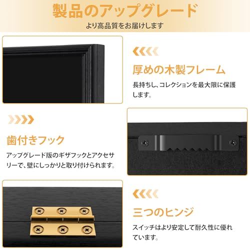【TORIBIO】 トレカ ディスプレイケース 壁掛け ロック付き 防犯 室内紫外線を98%カット アクリル コレクションケース スポーツ ゲームカード 野球 PSA カード収納 コレクションケース (横型-36枚収納)送料無料 92205b82 【TORIBIO】 トレカ ディスプレイケース 壁掛け ロック付き 防犯 室内紫外線を98%カット アクリル コレクションケース スポーツ ゲームカード 野球 PSA カード収納 コレクションケース (横型-36枚収納)送料無料 92205b82