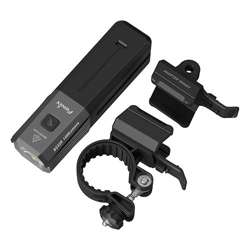 fenix BC22R 充電式通勤/オフロードフロントサイクルライト | 1400ルーメン | 156m | 最大41時間 | 明るい白色イルミネーション、白色のカットオフレンズ、2つの取り付けオプション付き | IP66送料無料 c50ffdde