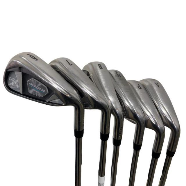 【中古】 キャロウェイ ROGUE STAR 7S アイアンセット IR NS PRO ZELOS 7 (フレックスS) メンズ 男性用 右利き 右用 Cランク ゴルフクラブ