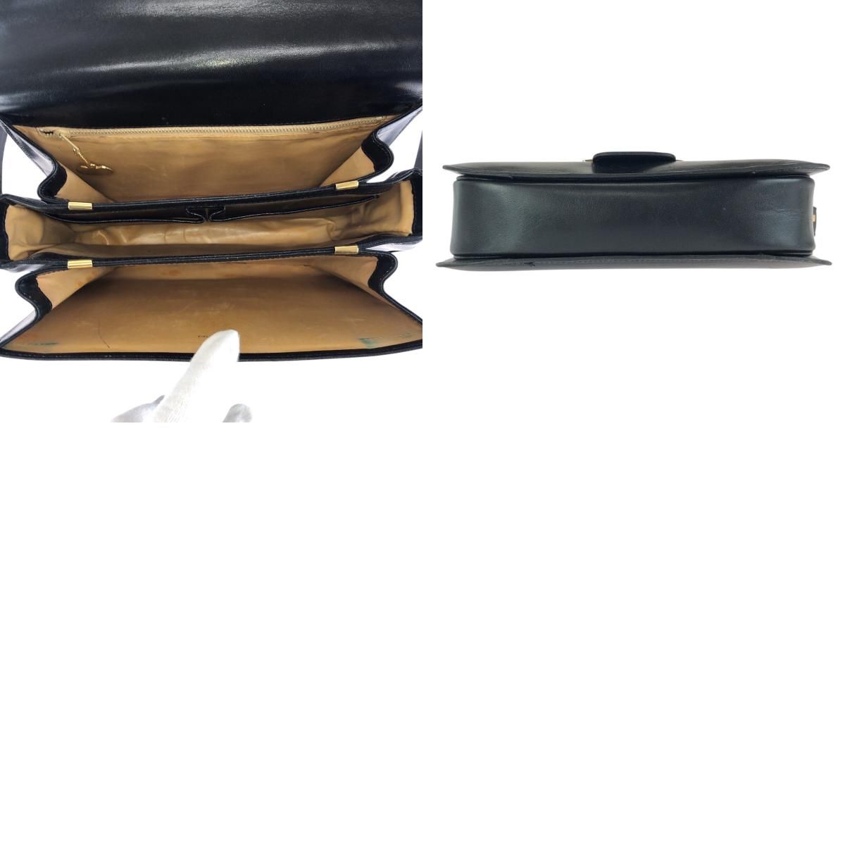 CELINE セリーヌ ヴィンテージ 馬車金具 ホースキャリッジ ブラック 黒 