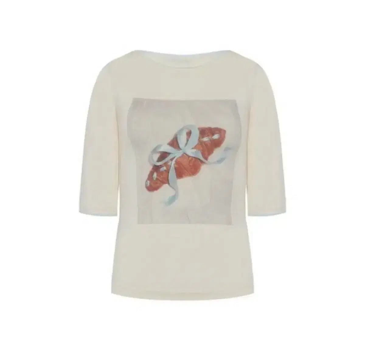 lee 페르트 3/4 Sleeve Print T