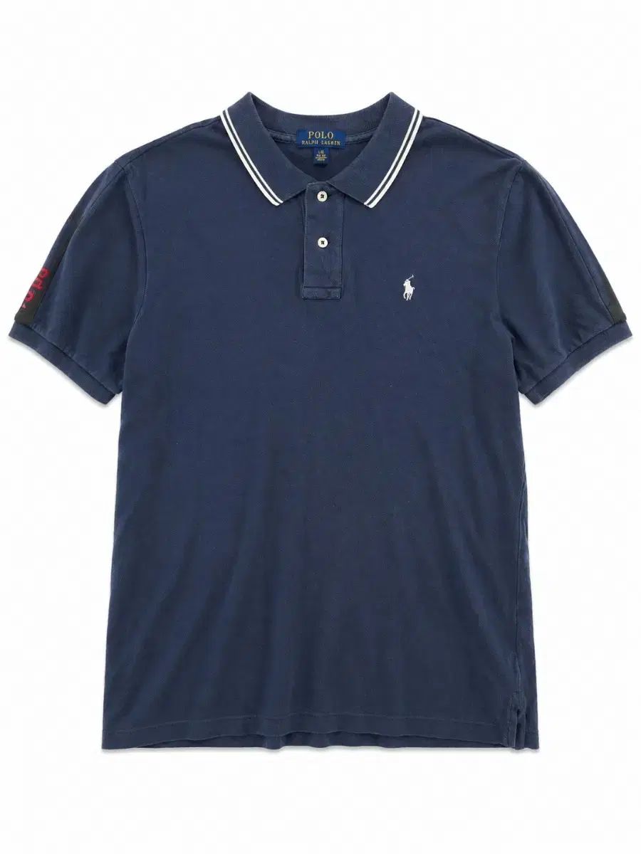 ポロラルフローレン ネイビー カラーTシャツ L/G (14-16)