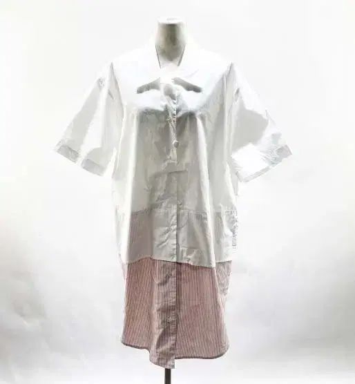 MM6 Maison Margiela エムエムシックス メゾン マルジェラ タグ新品 パネルシャツワンピース F ジーンズ センス