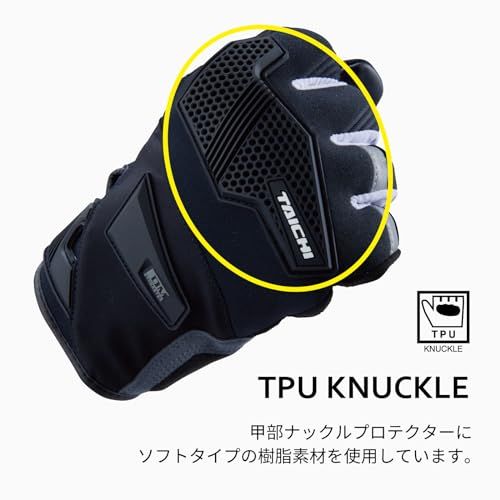 RSタイチ(RS TAICHI) TAICHI バイク用 オールシーズン 防水 タッチパネル対応 プロテクター内蔵 DRYMASTER フィット エッジ レイングローブ RST450 BLACK XLts