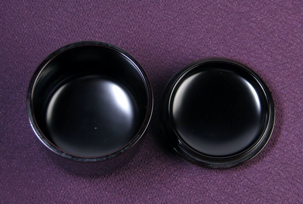 時代物　蒔絵七宝文棗　雪吹　高さ：7.2cm　茶道具/26e044