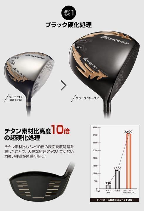 【左レフティ 適合高反発加工済】USTマミヤシャフト 仕様 ワークスゴルフ マキシマックス ブラックシリーズ2 ドライバー レフティ 【左レフティ 適合高反発加工済】USTマミヤシャフト 仕様 ワークスゴルフ マキシマックス ブラックシリーズ2 ドライバー レフティ