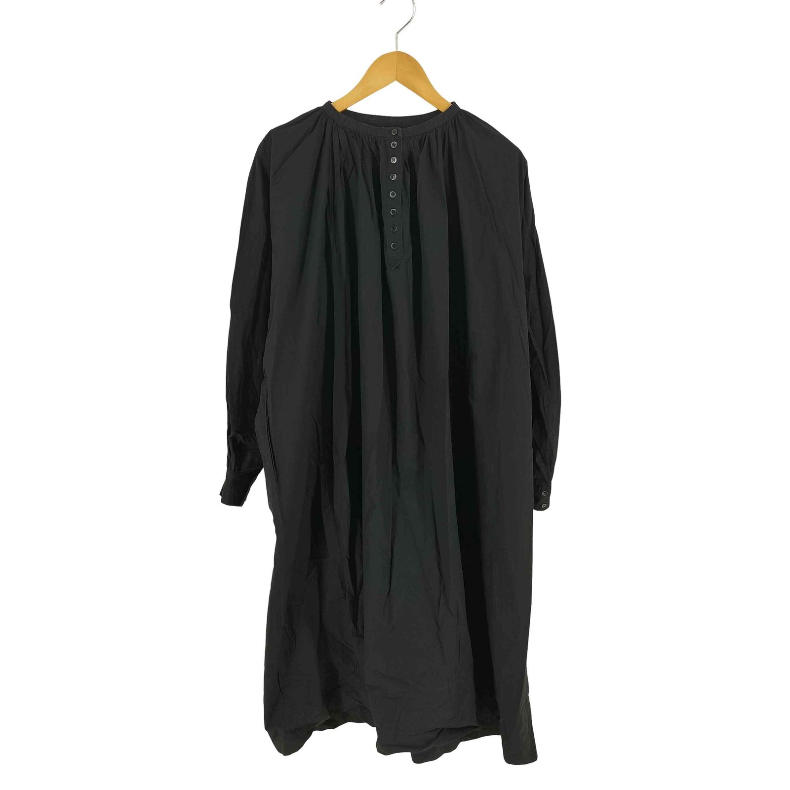 ユーズドフルギ USED古着 GAUZE♯ ヘンリーネックコットンワンピース レディース FREE