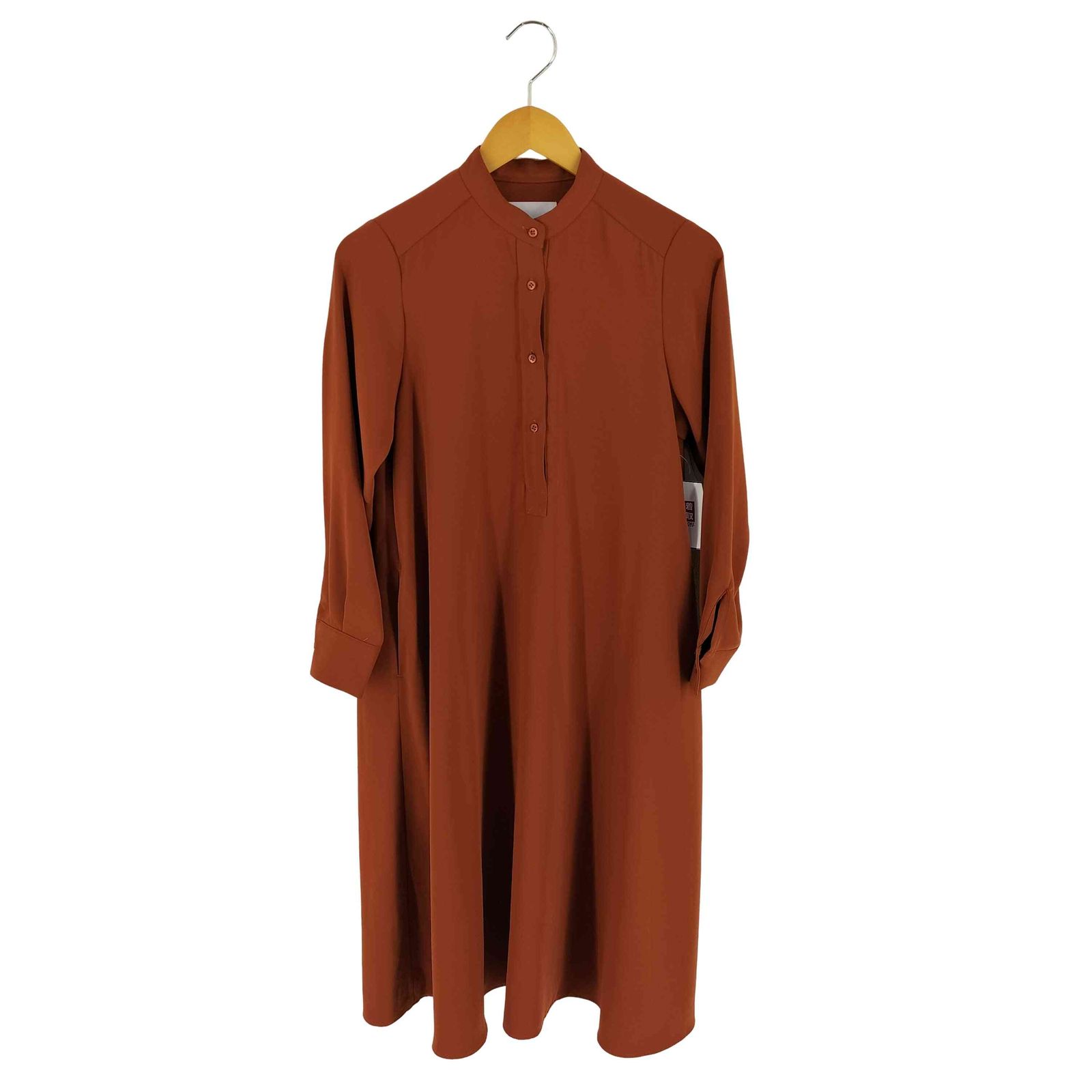 グラフペーパー Graphpaper 22AW Satin Band Collar Dress サテンバンドカラードレス レディース 00