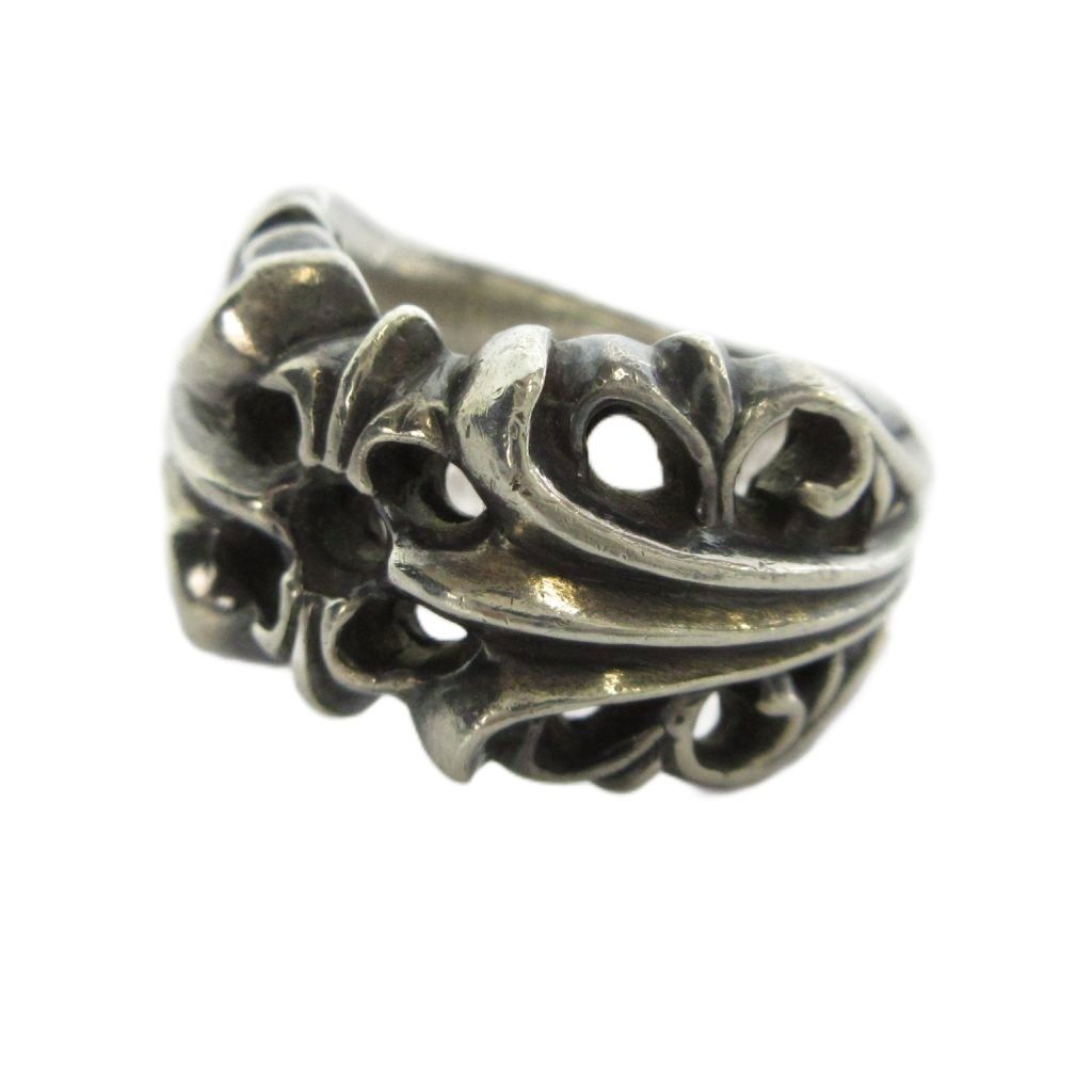 クロムハーツ CHROME HEARTS K&T 指輪 リング アクセサリー Silver925 ロゴ 16号 シルバー色 ■GY18 /MQ