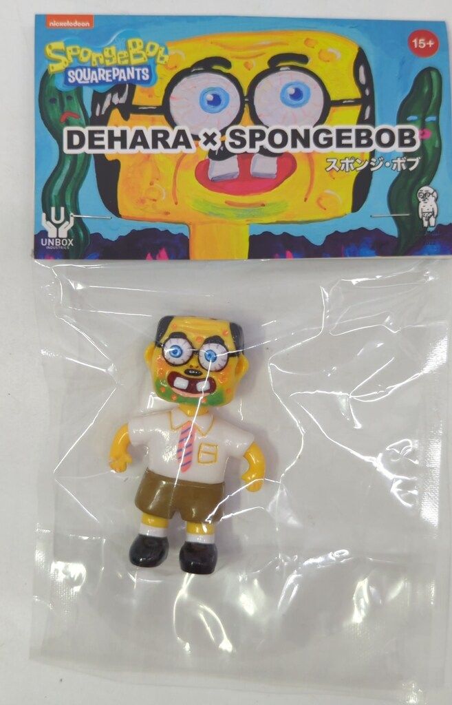 UNBOX INDUSTERIES デハラユキノリ DEHARA × SPONGEBOB/白シャツ/黄土パンツ/