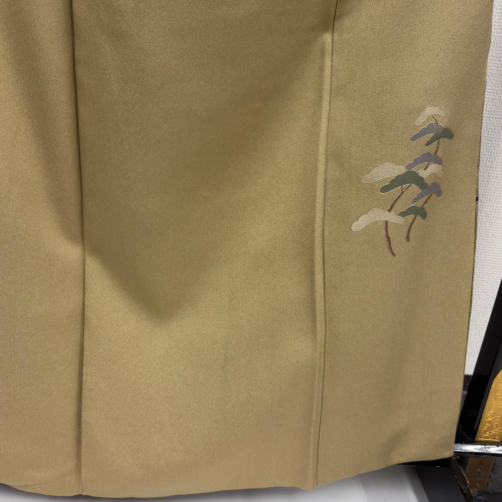 駒羽二重 付け下げ 正絹 一つ紋 上品な加工 袷 着物 MK-9969 - メルカリ