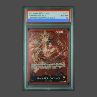 PSA10】ポートガス・D・エース L OP03-001 1枚 - メルカリ