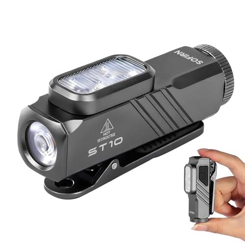 ☆新品☆Sofirn ST10 懐中電灯 クリップ付き 小型ライト クリップライト スポット/フラッド/660nm赤色光 15種の照明モード Type-C充電式 マグネットテールキャップ IPX6防水 散歩防災 停電対策 自転車 作業 アウト 66bc3387
