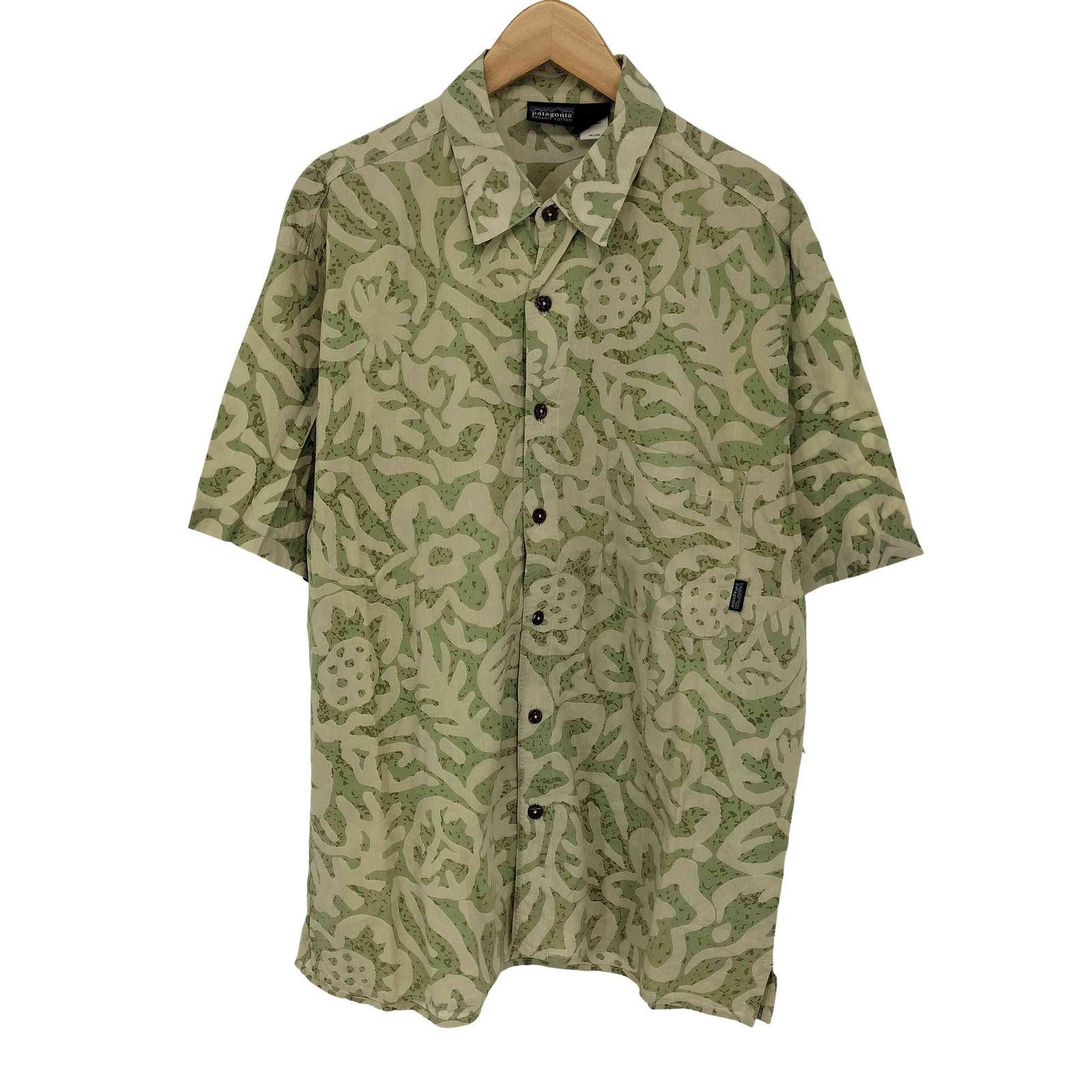 パタゴニア patagonia ポルトガル製 コットン100 総柄 シャツ メンズ import：M