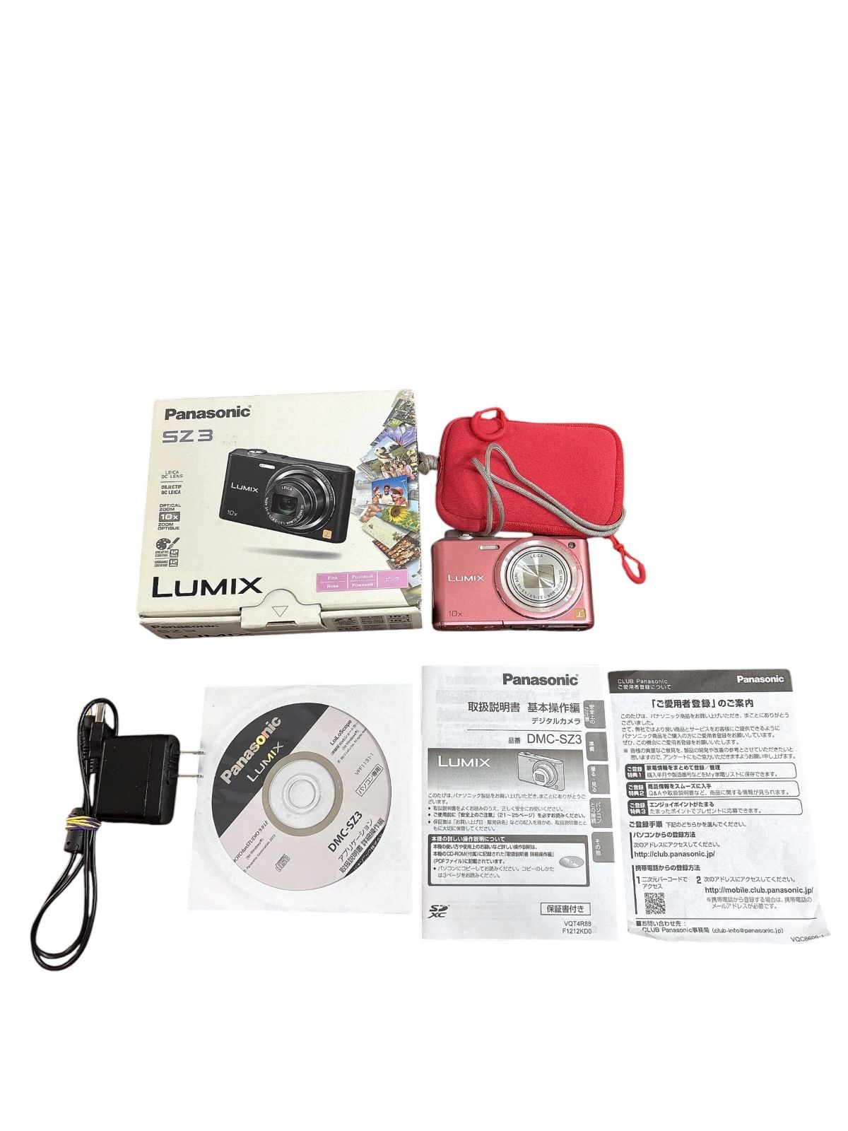動作確認済み Panasonic LUMIX DMC-SZ3 白 パナソニック 【公式通販】