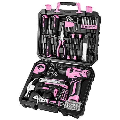 【8V電動ドリル付き】 工具セット 126点組 ピンク ホームツールセット 家庭用 ツールセット 日曜大工 DIYセット 作業工具セット 家具の組み立て 住まいのメンテナンス用 修理道具セット 便利な収納ケース付き ピンクmt 8fbe377b 【8V電動ドリル付き】 工具セット 126点組 ピンク ホームツールセット 家庭用 ツールセット 日曜大工 DIYセット 作業工具セット 家具の組み立て 住まいのメンテナンス用 修理道具セット 便利な収納ケース付き ピンクmt 8fbe377b