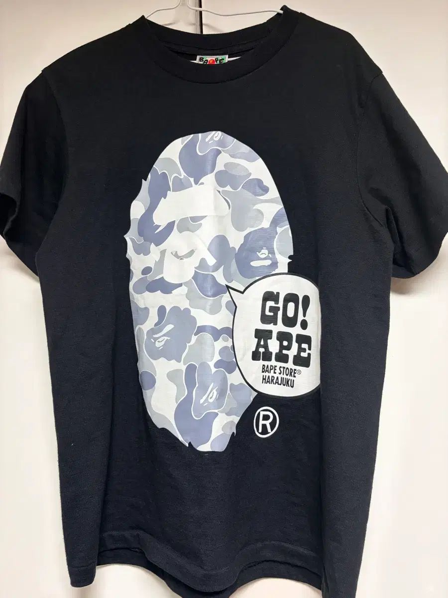 A BATHING APE アベイシングエイプ BIG HEAD ブラック 半袖 (直接取引 ※メルカリshop取引では対象外 値下げ ※メルカリshop取引では対象外)